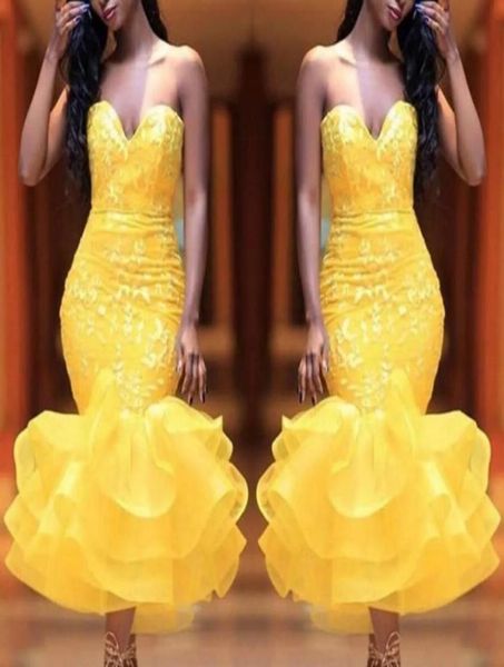yellow sweetheart short prom dresses lace appliques organza ruffles mermaid evening gowns tea length cocktail party dress 727484, Black
yellow sweetheart short prom dresses lace appliques organza ruffles mermaid evening gowns tea length cocktail party dress 727484, Black