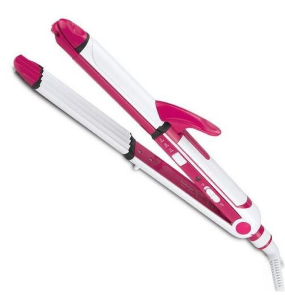 3 in 1 ceramic hair straightener iron waving hair corrugated iron chapinha flat irons corrugation hair curler styling tools st8674216, Black
3 in 1 ceramic hair straightener iron waving hair corrugated iron chapinha flat irons corrugation hair curler styling tools st8674216, Black