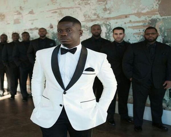 classic two buttons ivory groom tuxedos shawl lapel men suits 2 pieces weddingpromdinner blazer jacketpantstie w9059617775, Black;gray
classic two buttons ivory groom tuxedos shawl lapel men suits 2 pieces weddingpromdinner blazer jacketpantstie w9059617775, Black;gray