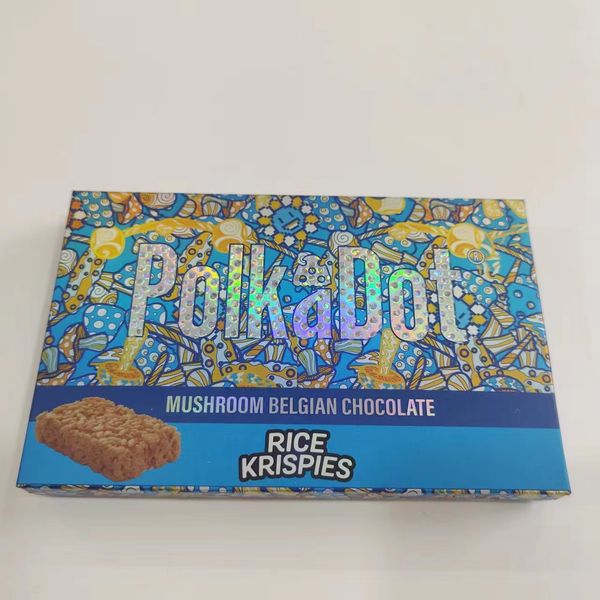 polkadot chocolate bar packaging box magic mushroom 4g packaging main box wave dot bag holographic stickers full pack new 20 flavors size:85
polkadot chocolate bar packaging box magic mushroom 4g packaging main box wave dot bag holographic stickers full pack new 20 flavors size:85