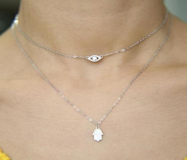 guarantee 925 sterling silver jewelry lucky charm hamsa hand evil eye double layer women elegance lovely necklace jewelry51883973073066
guarantee 925 sterling silver jewelry lucky charm hamsa hand evil eye double layer women elegance lovely necklace jewelry51883973073066
