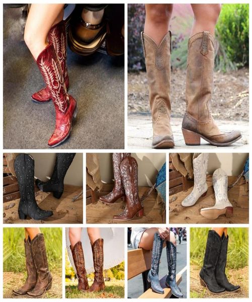 2022 leather cowboy cowgirl motorcycle western denim boots cowgrils thick heel embroidered square head rivet vintage thick heels k9383355, Black
2022 leather cowboy cowgirl motorcycle western denim boots cowgrils thick heel embroidered square head rivet vintage thick heels k9383355, Black