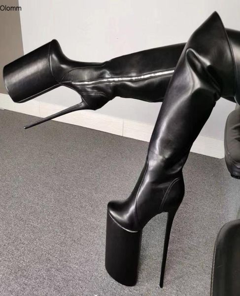 rontic women platform over the knee boots super high 30cm heels boots round toe black night club shoes women plus us size 5154677566
rontic women platform over the knee boots super high 30cm heels boots round toe black night club shoes women plus us size 5154677566