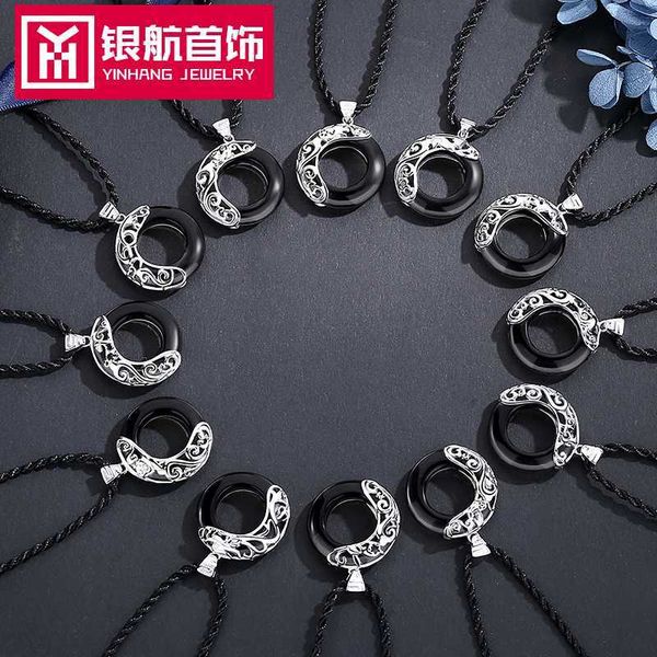 999 zodiac necklace personality simple obsidian clavicle chain jewelry for men and women, Silver
999 zodiac necklace personality simple obsidian clavicle chain jewelry for men and women, Silver