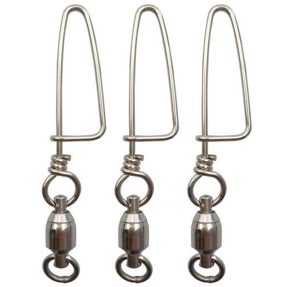 20pcs silver stainless steel ball bearing fishing swivel with coastlock snap all size hard fishing lures connector1818108
20pcs silver stainless steel ball bearing fishing swivel with coastlock snap all size hard fishing lures connector1818108