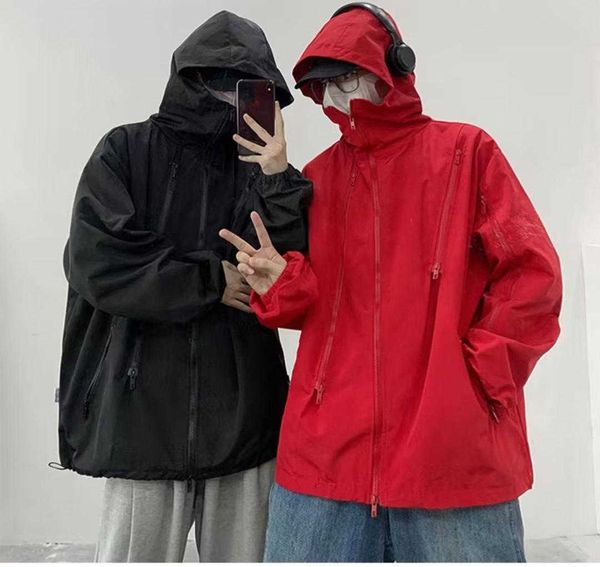 jackets american outdoor mountainous functional hooded charge coat men's and women's fashion brand loose waterproof zipper solid c, Black;brown
jackets american outdoor mountainous functional hooded charge coat men's and women's fashion brand loose waterproof zipper solid c, Black;brown