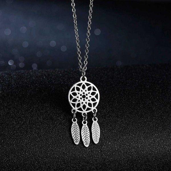 pendant necklaces fashion retro stainless steel dream catcher pendant necklaces elephant cat choker long chain necklace jewerly gifts for wo, Silver
pendant necklaces fashion retro stainless steel dream catcher pendant necklaces elephant cat choker long chain necklace jewerly gifts for wo, Silver