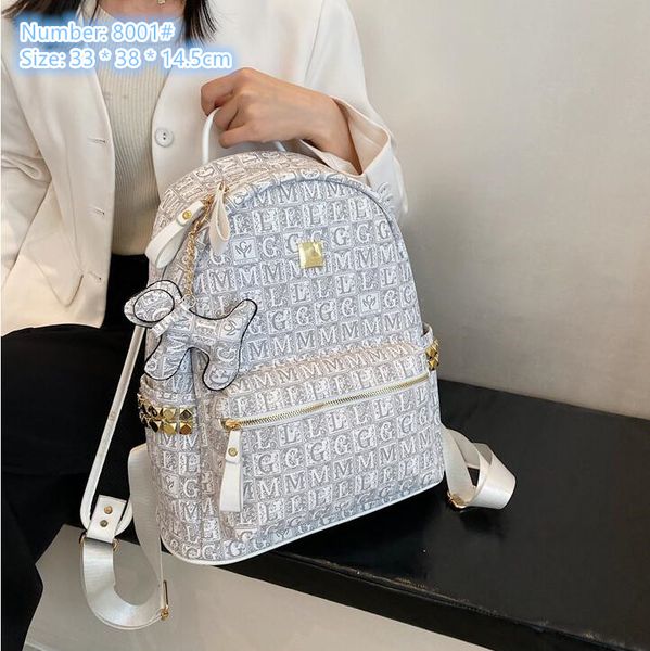 wholesale ladies shoulder bags 4 colors college style rivet personality backpack cartoon pendant large capacity fashion handbag popular letters Crossbody bag, Khaki-8001#
wholesale ladies shoulder bags 4 colors college style rivet personality backpack cartoon pendant large capacity fashion handbag popular letters Crossbody bag, Khaki-8001#