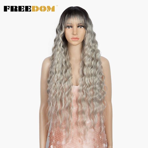 synthetic wig with bangs 30 inch long deep wave synthetic wigs for black women heat resistant fiber cosplay wigs 230524, Black;brown
synthetic wig with bangs 30 inch long deep wave synthetic wigs for black women heat resistant fiber cosplay wigs 230524, Black;brown