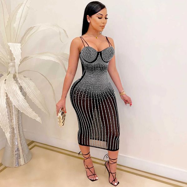 beautiful crystal studded midi dress for women sparkle spagetti straps bodycon sequin party dress chirstmas outfits vestidos, White;black
beautiful crystal studded midi dress for women sparkle spagetti straps bodycon sequin party dress chirstmas outfits vestidos, White;black