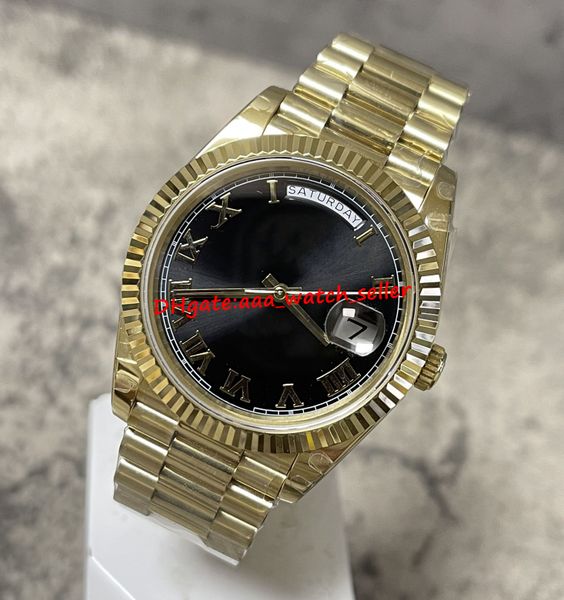 8 styles bp factory luxury mens watches 40mm dd 228238 128238 gold case fluted bezel black dial automatic movement 2 end links president bra, Slivery;brown
8 styles bp factory luxury mens watches 40mm dd 228238 128238 gold case fluted bezel black dial automatic movement 2 end links president bra, Slivery;brown