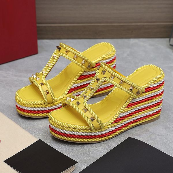designer womens sandals platform slipper lamb leather upper woven high heel 9.5cm shoes outdoor beach shoes ballet shoes casual shoe summer, Black
designer womens sandals platform slipper lamb leather upper woven high heel 9.5cm shoes outdoor beach shoes ballet shoes casual shoe summer, Black