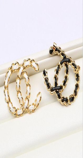 luxury brand designer double letter pins brooches women gold silver handmade leather metal brooch suit pin classic wedding party j3058455, Gray
luxury brand designer double letter pins brooches women gold silver handmade leather metal brooch suit pin classic wedding party j3058455, Gray