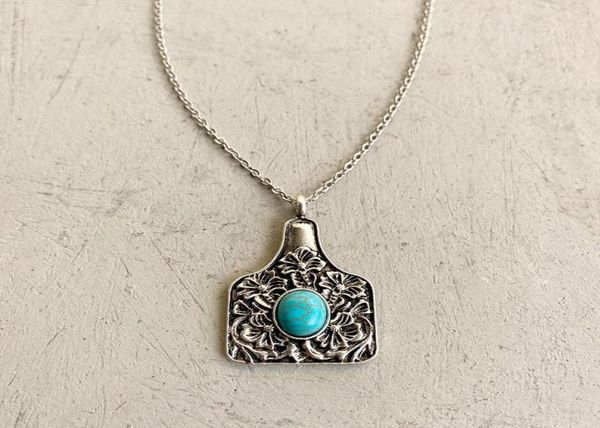 pendant necklaces western jewelry turquoise stone cow tag vintage trendy west gift for cowgirl4792498, Silver
pendant necklaces western jewelry turquoise stone cow tag vintage trendy west gift for cowgirl4792498, Silver