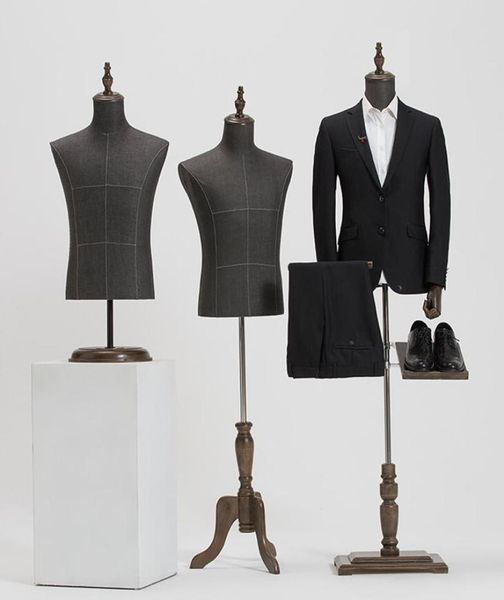 2style male mannequin body half length model suit trousers pants rack display clothing store wood dase adjustable height one pie2180811, Khaki
2style male mannequin body half length model suit trousers pants rack display clothing store wood dase adjustable height one pie2180811, Khaki
