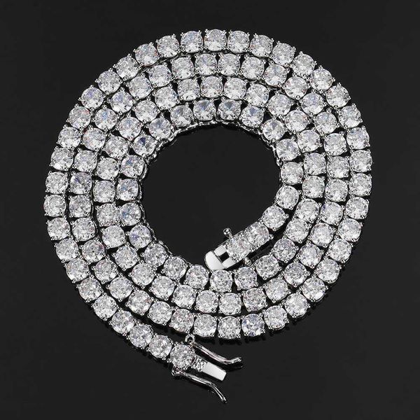 jewelry hip hop necklace men's fashion brand personality copper set zircon tennis chain accessories, Silver
jewelry hip hop necklace men's fashion brand personality copper set zircon tennis chain accessories, Silver