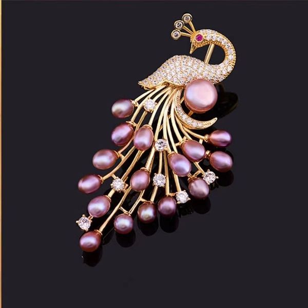 autumn and winter peacock breast flower, natural freshwater pearl, high grade brooch, ins fashion women's personalized luxury diy acces, Gray
autumn and winter peacock breast flower, natural freshwater pearl, high grade brooch, ins fashion women's personalized luxury diy acces, Gray