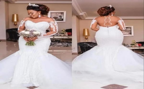 2022 luxury beading mermaid wedding dresses long sleeve appliques pearls african wedding bridal gowns plus size bridal vestido de 7960349, White
2022 luxury beading mermaid wedding dresses long sleeve appliques pearls african wedding bridal gowns plus size bridal vestido de 7960349, White