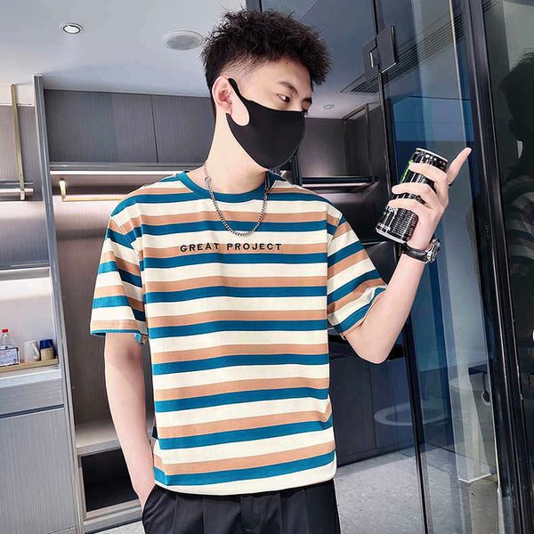 striped t-shirt men's ins fashion brand half sleeve t-shirt summer men's clothing 2023 new half sleeve summer short sleeve 30tlp, White;black
striped t-shirt men's ins fashion brand half sleeve t-shirt summer men's clothing 2023 new half sleeve summer short sleeve 30tlp, White;black