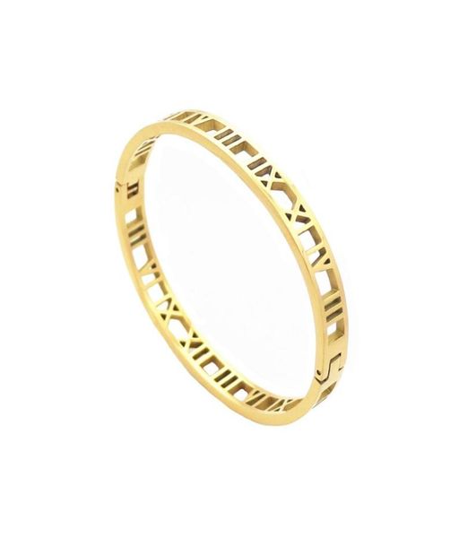 whole 6 pieces lot stainless steel roman numerals jewelry cuff bracelet yellow gold color hollow out bangle for women26114497279, White
whole 6 pieces lot stainless steel roman numerals jewelry cuff bracelet yellow gold color hollow out bangle for women26114497279, White