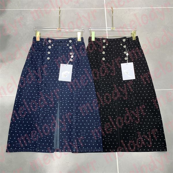 letter print denim dress womens high waist split skirts spring autumn designer a line skirts, Black
letter print denim dress womens high waist split skirts spring autumn designer a line skirts, Black