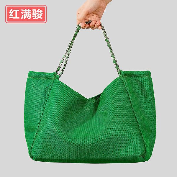 large capacity shopping mesh underarm bag women's simple and lightweight chain shoulder bag candy color handbag 230527
large capacity shopping mesh underarm bag women's simple and lightweight chain shoulder bag candy color handbag 230527