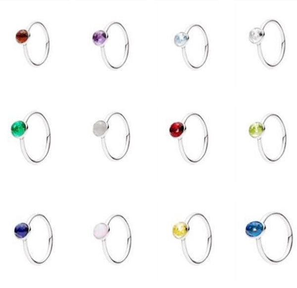 12 months aesthetic jewelry pandora birthstone crystal rings for women men couple finger ring sets with logo box constellation bir9107185, Silver
12 months aesthetic jewelry pandora birthstone crystal rings for women men couple finger ring sets with logo box constellation bir9107185, Silver