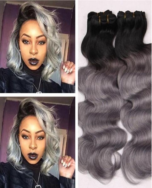 1b grey ombre body wave hair bundles peruvian human virgin sliver grey ombre hair extensions 3pcs lot 300g two tone gray hair wef8267733, Black;brown
1b grey ombre body wave hair bundles peruvian human virgin sliver grey ombre hair extensions 3pcs lot 300g two tone gray hair wef8267733, Black;brown