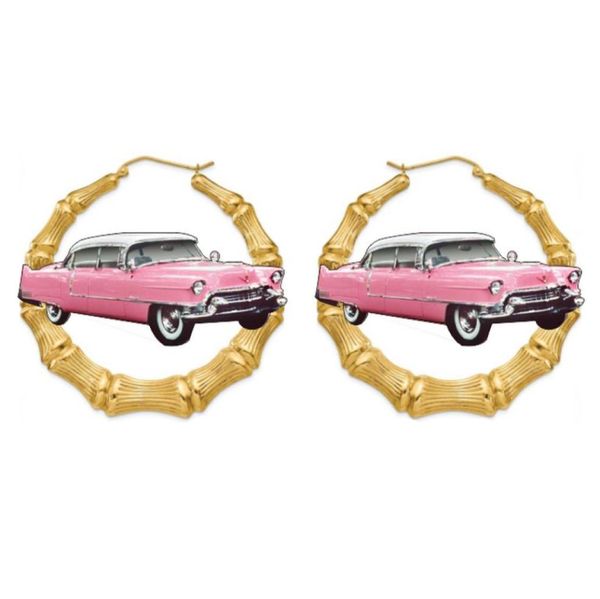 women039s metallic pink convertible classic lowrider car hoop bamboo earrings2327448, Golden;silver
women039s metallic pink convertible classic lowrider car hoop bamboo earrings2327448, Golden;silver