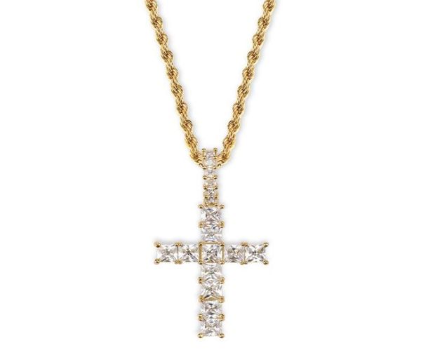 men women luxury bling square zircon necklaces hip hop cross necklaces vintage 18k gold rhodium plated copper cross necklaces3494387, Silver
men women luxury bling square zircon necklaces hip hop cross necklaces vintage 18k gold rhodium plated copper cross necklaces3494387, Silver