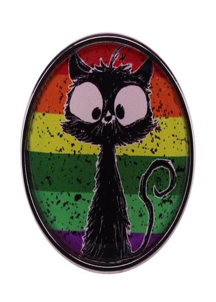 gay cat button badge cute black cat brooch rainbow enamel pin lgbt accessories4299075, Blue
gay cat button badge cute black cat brooch rainbow enamel pin lgbt accessories4299075, Blue