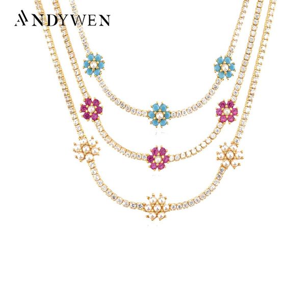 necklaces andywen 100% sterling sier gold flower rainbow choker necklace 2021 women zircon cz chian party wedding jewelry, Silver
necklaces andywen 100% sterling sier gold flower rainbow choker necklace 2021 women zircon cz chian party wedding jewelry, Silver