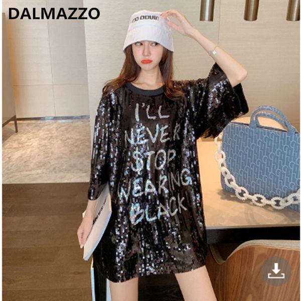 dresses dalamzzo new summer half sleeve loose long t shirt dress women fashion designer sequins print letters straight midi dresses, Black;gray
dresses dalamzzo new summer half sleeve loose long t shirt dress women fashion designer sequins print letters straight midi dresses, Black;gray