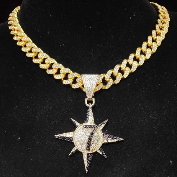 men women hip hop number 7 pendant necklace with 13mm cuban chain hiphop iced out bling necklaces fashion jewelry gifts, Silver
men women hip hop number 7 pendant necklace with 13mm cuban chain hiphop iced out bling necklaces fashion jewelry gifts, Silver