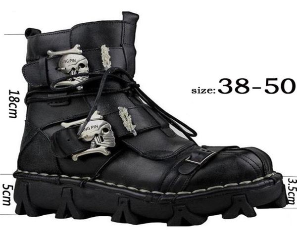 men039s genuine leather skull gothic punk motorcycle desert combat ankle boot safety shoes military boots winter 2010266134821, Black;brown
men039s genuine leather skull gothic punk motorcycle desert combat ankle boot safety shoes military boots winter 2010266134821, Black;brown