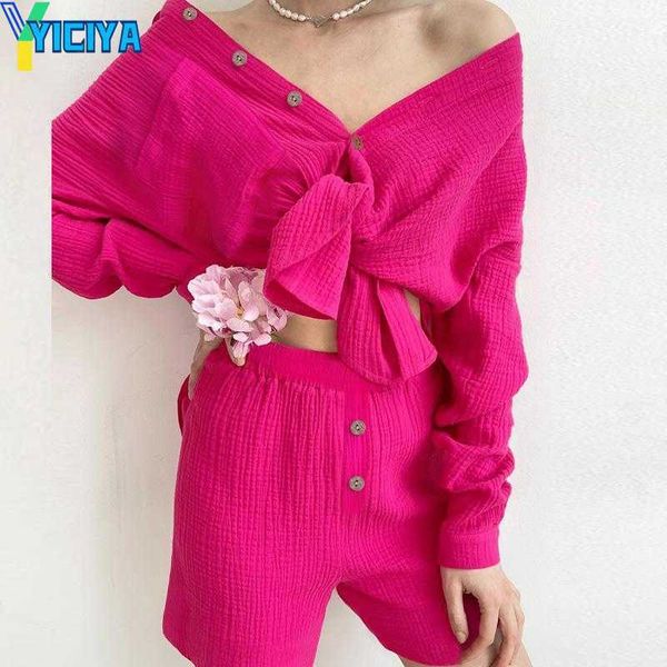 yiciya women's tracksuits summer 2023 long sleeve single-breasted shirt shorts suit women solid color pockets two piece set fashion loo, Gray
yiciya women's tracksuits summer 2023 long sleeve single-breasted shirt shorts suit women solid color pockets two piece set fashion loo, Gray