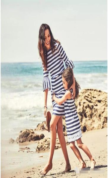 mother and daughter clothes european and american summer fashion black and white striped trumpet sleeves slim dress parentchild6646714, Blue
mother and daughter clothes european and american summer fashion black and white striped trumpet sleeves slim dress parentchild6646714, Blue
