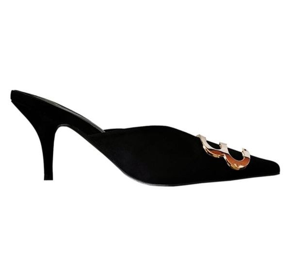 mules shoe women slippers sandals slippers closed pointed toe shoes med high heels bb metal decoration slingback outside 2205046924953, Black
mules shoe women slippers sandals slippers closed pointed toe shoes med high heels bb metal decoration slingback outside 2205046924953, Black