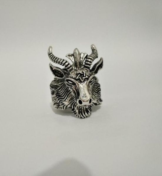 retro sheep goat horn head finger ring satan worship baphomet aries zodiac wicca star for men boy gift punk biker animal jewelry897358016, Golden;silver
retro sheep goat horn head finger ring satan worship baphomet aries zodiac wicca star for men boy gift punk biker animal jewelry897358016, Golden;silver