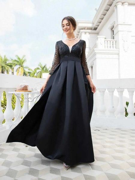fashion elegant ladies women long sleeve high waist lace slim fit v neck party formal split maxi dress black/wine red, White;black
fashion elegant ladies women long sleeve high waist lace slim fit v neck party formal split maxi dress black/wine red, White;black