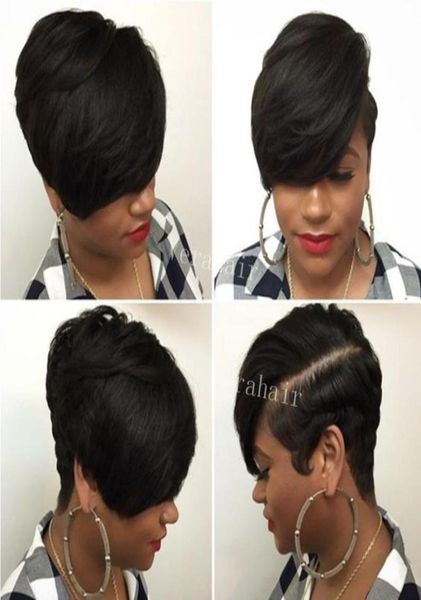 african american rihanna short pixie human hair wigs natural brazilian none lace front machine ade cut wig for black women2091778, Black;brown
african american rihanna short pixie human hair wigs natural brazilian none lace front machine ade cut wig for black women2091778, Black;brown
