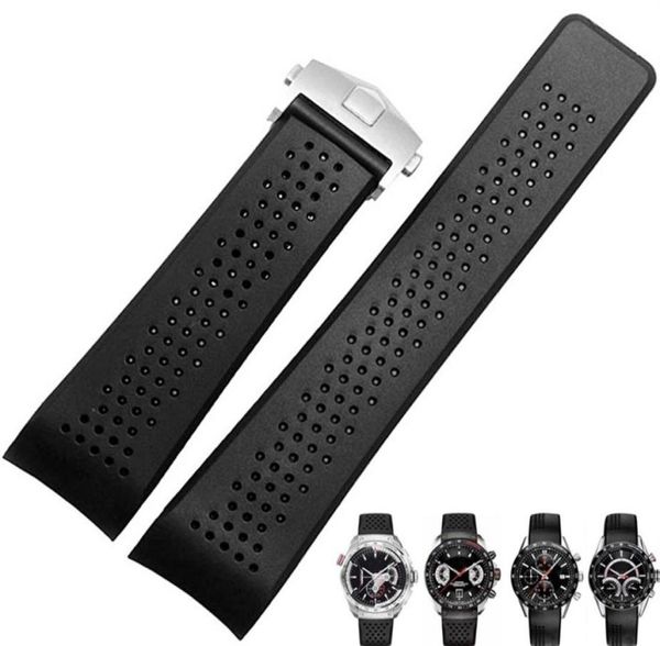 watch band for tag heuer carrera silicone rubber waterproof men women 22 24mm strap accessories bracelet belt244n2284130, Black;brown
watch band for tag heuer carrera silicone rubber waterproof men women 22 24mm strap accessories bracelet belt244n2284130, Black;brown