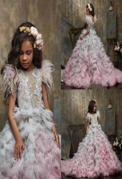 2020 cute flower girl dresses jewel neck appliqued beaded feather girl pageant gown cascading ruffle sweep train custom made1384522, White;red
2020 cute flower girl dresses jewel neck appliqued beaded feather girl pageant gown cascading ruffle sweep train custom made1384522, White;red