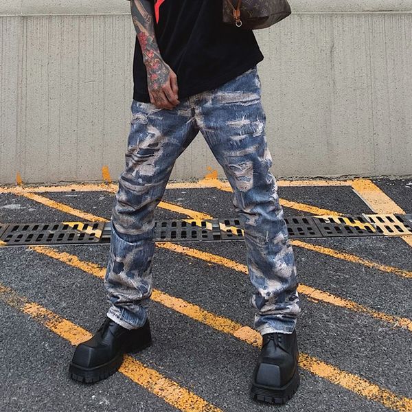 hip hop printed vintage spliced jeans straight baggy casual denim trousers men's oversized cargo, Black;brown
hip hop printed vintage spliced jeans straight baggy casual denim trousers men's oversized cargo, Black;brown