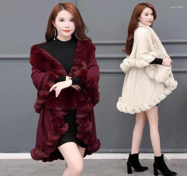 scarves fashion double layer handcraft fur cape shawl long knit cashmere poncho coat wraps faux pashmina cloak women winter9774291, Blue;gray
scarves fashion double layer handcraft fur cape shawl long knit cashmere poncho coat wraps faux pashmina cloak women winter9774291, Blue;gray