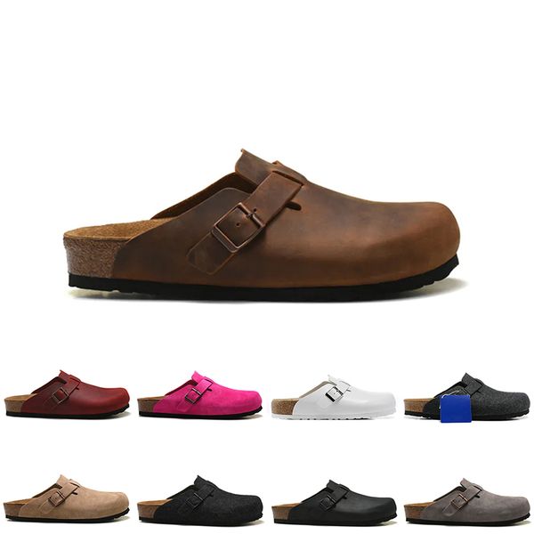 designer mens womens boston clogs sandals oiled leather bag shoes head pull cork suede slides outdoor loafers classic tan brown black fashio
designer mens womens boston clogs sandals oiled leather bag shoes head pull cork suede slides outdoor loafers classic tan brown black fashio