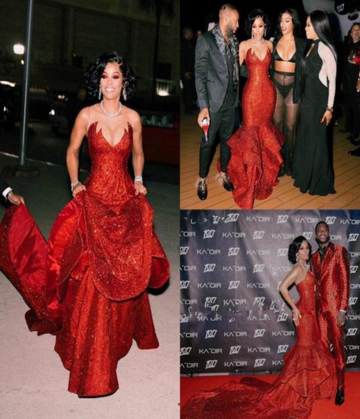 sparkly glitter mermaid evening dresses sheer neck ruffles long birthday prom party gowns custom made red carpet celebrity dresses8921875, Black;red
sparkly glitter mermaid evening dresses sheer neck ruffles long birthday prom party gowns custom made red carpet celebrity dresses8921875, Black;red