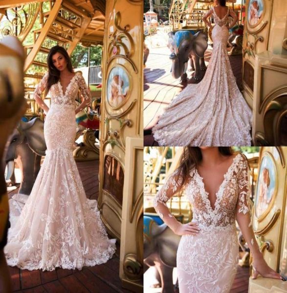 ida torez elegant mermaid wedding dresses illusion v neck long sleeve bridal gowns backless lace appliqued dress7268087, White
ida torez elegant mermaid wedding dresses illusion v neck long sleeve bridal gowns backless lace appliqued dress7268087, White