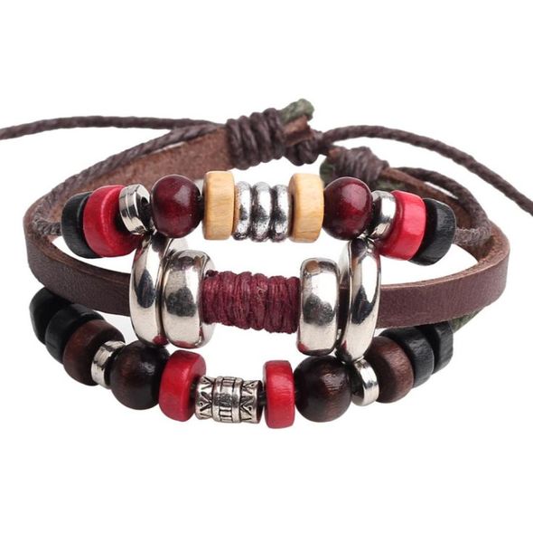 2015 newkorean fashion men hand woven leather bracelets beaded jewelry length 6cm adjustable weight 17g9448641, Golden;silver
2015 newkorean fashion men hand woven leather bracelets beaded jewelry length 6cm adjustable weight 17g9448641, Golden;silver