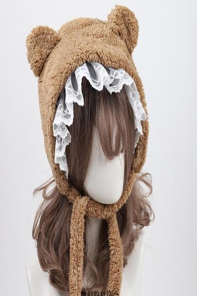 berets lovely lace trim lolita daily little bear ear plush warm hat harajuku thicken earmuffs winter fashion bonnet cap9816056, Blue;gray
berets lovely lace trim lolita daily little bear ear plush warm hat harajuku thicken earmuffs winter fashion bonnet cap9816056, Blue;gray
